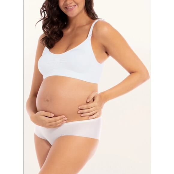 Magic Bodyfashion Size XL White Mama Comfort Nursing Bra Padded Wireless G28-18 - Picture 1 of 7